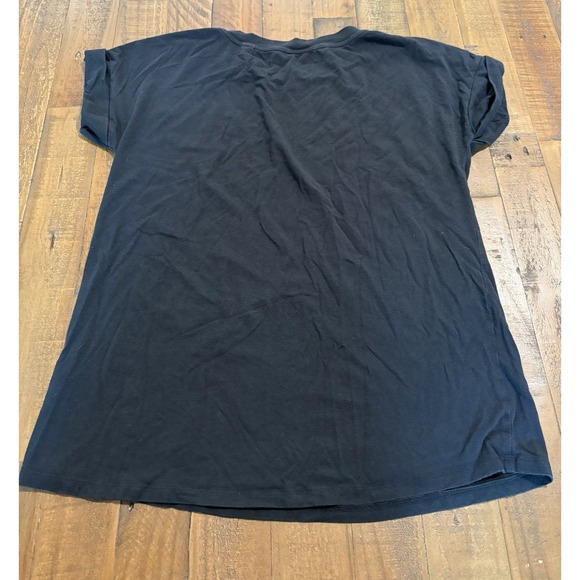 All Saints women's Medium/large black short sleeve cotton tee basic casual - Picture 3 of 9